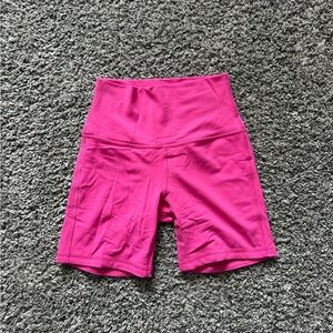 lululemon athletica Hot Pink High-Rise Bike Shorts